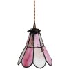 Clayre & Eef 5LL-6217 Lampe à suspendre Tiffany 18x15x115 cm E14-max 1x25W rose