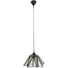 Clayre & Eef 5LL-6222 Lampe à suspendre Tiffany Ø 31x107 cm E27-max 1x40W Vert