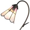 Clayre & Eef 5LL-6247 Lampe de table Tiffany 30x17x48 cm E14-max 1x25W brun - rose