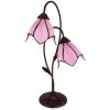 Clayre & Eef 5LL-6257 Lampe de table Tiffany 35x18x61 cm E14-max 2x25W brun - rose