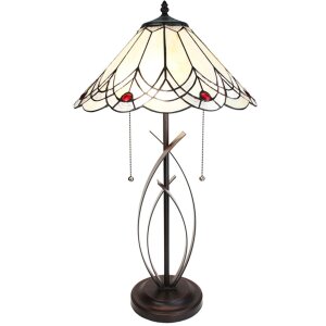 Clayre & Eef 5LL-6283 Lampe de table Tiffany Ø...