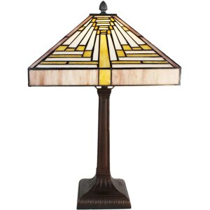 Clayre & Eef 5LL-6285 Lampe de table Tiffany 31x31x48...