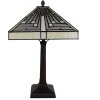 Clayre & Eef 5LL-6286 Lampe de table Tiffany 31x31x48 cm E27-max 1x60W Beige