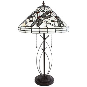 Clayre & Eef 5LL-6287 Lampe de table Tiffany Ø 41x69 cm E27-max 2x60W