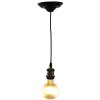 Clayre & Eef 5LL-95GR Suspension de lampe Ø 14x150 cm E27-max 1x60W Vert - Noir