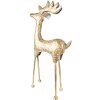 Clayre & Eef 5Y1088 Décoration Statue Cerf 34x13x73 cm Couleur or