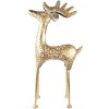 Clayre & Eef 5Y1088 Décoration Statue Cerf 34x13x73 cm Couleur or