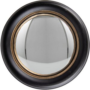 Clayre & Eef 62S282L Miroir Ø 27x3 cm Noir - Or