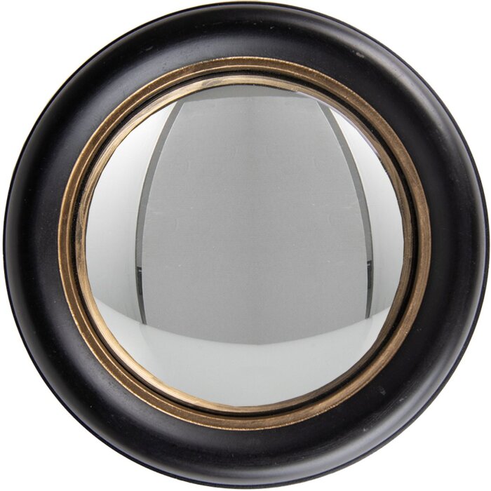 Clayre & Eef 62S282S Miroir Ø 18x2 cm Noir - Doré