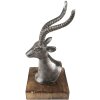 Clayre & Eef 65143 Décoration Statue Cerf 10x8x18 cm Argenté