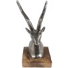 Clayre & Eef 65143 Décoration Statue Cerf 10x8x18 cm Argenté