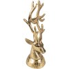 Clayre & Eef 6AL0064 Décoration Statue Renne 7x6x17 cm Doré