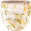 Clayre & Eef 6CE1529M Décoration Pot de fleurs Ø 18x17 cm Jaune