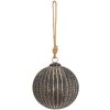 Clayre & Eef 6GL3696 Boule de Noël Ø 15x15 cm Marron Boule de Noël