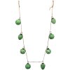 Clayre & Eef 6GL3704 Décoration Guirlande de boules de Noël 135x5x8 cm Vert