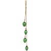 Clayre & Eef 6GL3708 Décoration Guirlande de boules de Noël 7x5x67 cm Vert