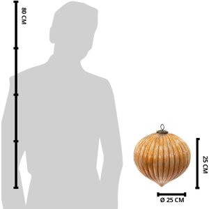 Clayre & Eef 6GL3750 Boule de Noël Ø...