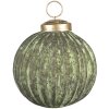 Clayre & Eef 6GL3793 Boule de Noël Ø 7x7 cm Vert Boule de Noël