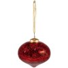 Clayre & Eef 6GL3834 Boule de Noël Ø 9x9 cm Rouge Boule de Noël