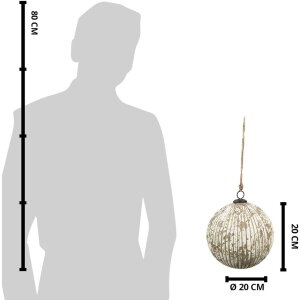 Clayre & Eef 6GL3863 Boule de Noël Ø...