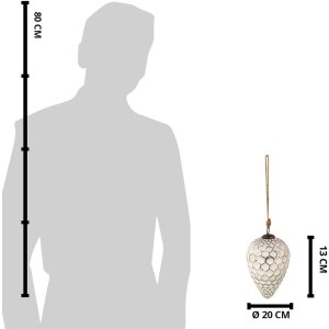 Clayre & Eef 6GL3868 Boule de Noël Ø...