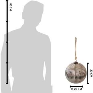 Clayre & Eef 6GL3911 Boule de Noël Ø...