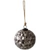 Clayre & Eef 6GL3918 Boule de Noël Ø 15x15 cm Noir Boule de Noël