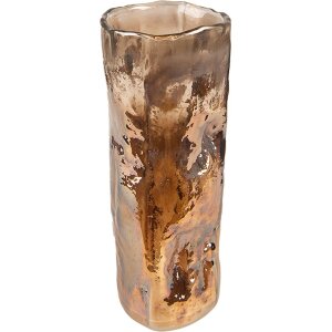 Clayre & Eef 6GL4094 Vase Ø 8x20 cm Marron