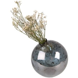 Clayre & Eef 6GL4293 Vase Ø 13x13 cm Gris