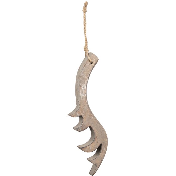 Clayre & Eef 6H2285 Décoration Pendentif bois de cerf 9x2x28 cm brun