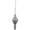 Clayre & Eef 6H2288 Décoration Ornement Ø 7x19 cm Gris - Marron Pendentif