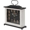 Clayre & Eef 6KL0768 Horloge de table 36x10x32 cm - 1xAA noir - blanc