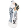 Clayre & Eef 6PR3739 Décoration Père Noël 11x9x21 cm Gris - Bleu