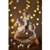 Clayre & Eef 6PR4791 Décoration Enfant sur cheval à bascule 14x7x20 cm Beige