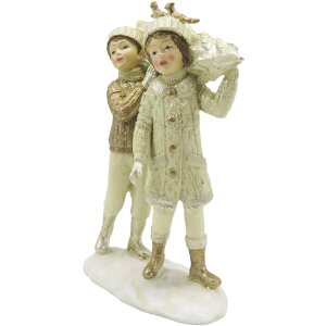 Clayre & Eef 6PR4796 Décoration Enfants avec sapin de Noël 12x6x15 cm