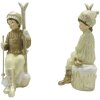 Clayre & Eef 6PR4798 Décoration Enfants (2 pièces) 10x7x18 cm Beige - Or