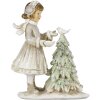 Clayre & Eef 6PR4809 Décoration Enfant avec arbre de Noël 10x5x12 cm Argenté