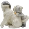 Clayre & Eef 6PR4811 Décoration Enfant avec ours polaire 11x6x11 cm Argenté