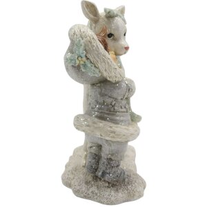 Clayre & Eef 6PR4812 Décoration enfant avec cerf 12x6x13 cm Argenté