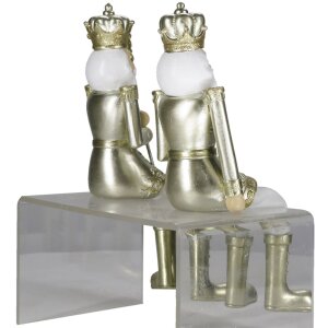 Clayre & Eef 6PR4846 Décoration Casse-noix (set de 2 pièces) 6x6x12-21 cm