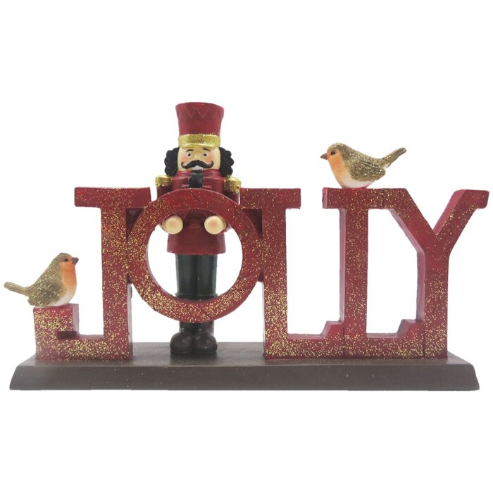 Clayre & Eef 6PR4847 Décoration Jolly 18x4x11 cm rouge