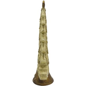 Clayre & Eef 6PR4871 Décoration Sapin de Noël 13x5x20 cm Beige