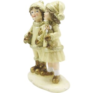 Clayre & Eef 6PR4872 Décoration Enfants 10x6x15 cm Beige Décoration de Noël