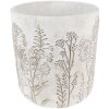 Clayre & Eef 6TE0406L Pot de fleurs Ø 20x21 cm Gris - Beige