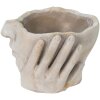 Clayre & Eef 6TE0413S Pot de fleurs 17x17x11 cm Gris - Beige