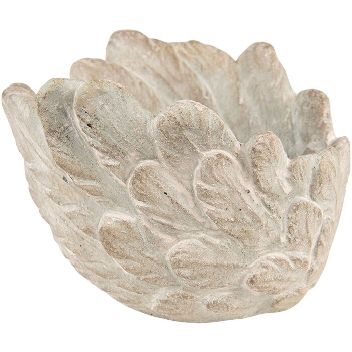 Clayre & Eef 6TE0435M Pot de fleurs Ø 20x13 cm Gris