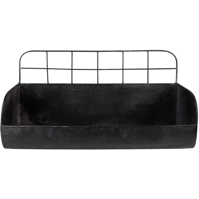 Clayre & Eef 6Y4745 Étagère murale 38x14x20 cm noir