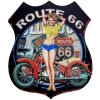 Clayre & Eef 6Y5001 Plaque de texte 30x1x35 cm Route 66