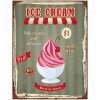 Clayre & Eef 6Y5048 Plaque de texte 25x1x33 cm Vert Ice Cream