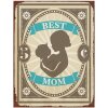 Clayre & Eef 6Y5050 Plaque de texte 25x1x33 cm Vert Best Mom